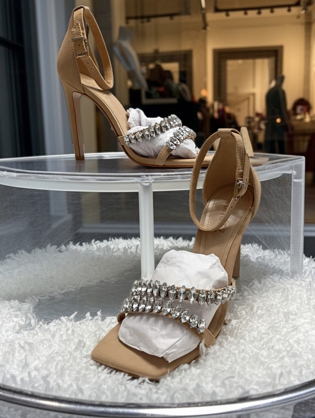 Schutz Linsey Heeled Sandals Women's Sz 8.5 New With Defect